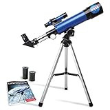 NASA Lunar Telescope for Kids – 90x Magnification, Includes Two Eyepieces, Tabletop Tripod, and... | Amazon (US)