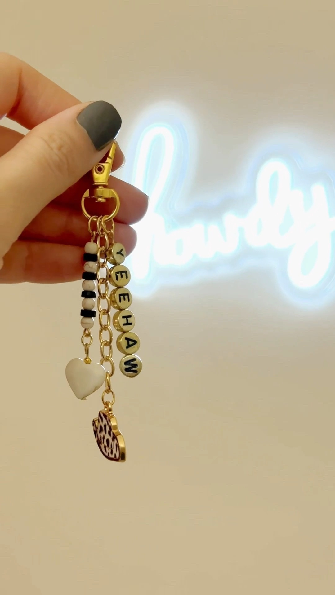 DIY cowgirl-inspired keychain bag charm🤠🐄

#LTKBeauty #LTKHome