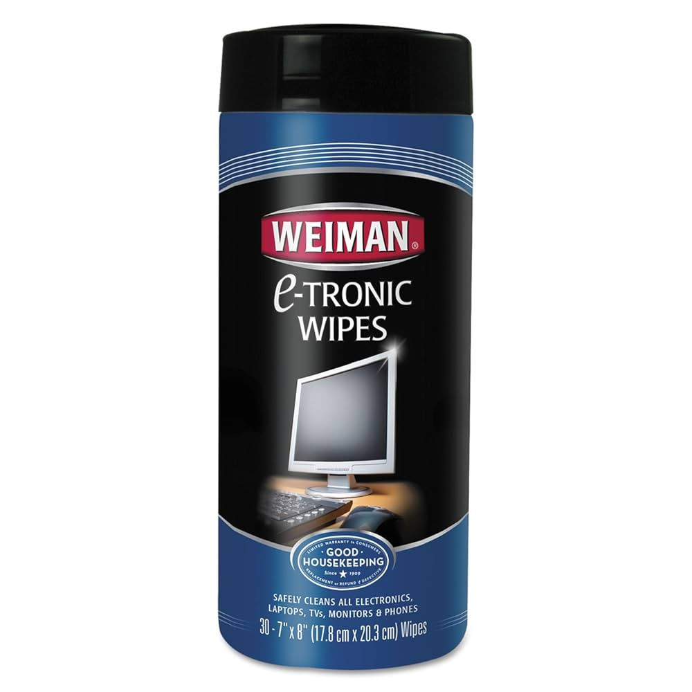 WEIMAN 30 Pack TV and Computer Electronic Wipes Comes with 3 Edged Microfibre Cloths | Amazon (CA)
