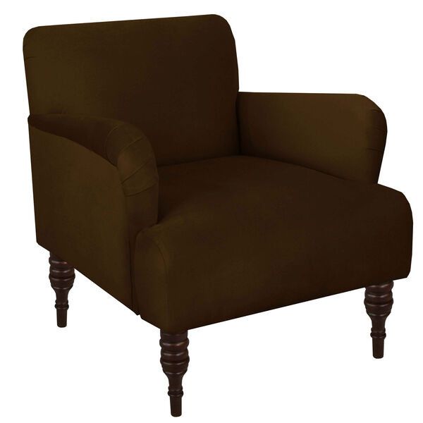 Velvet Chocolate 33-Inch Chair | Bellacor