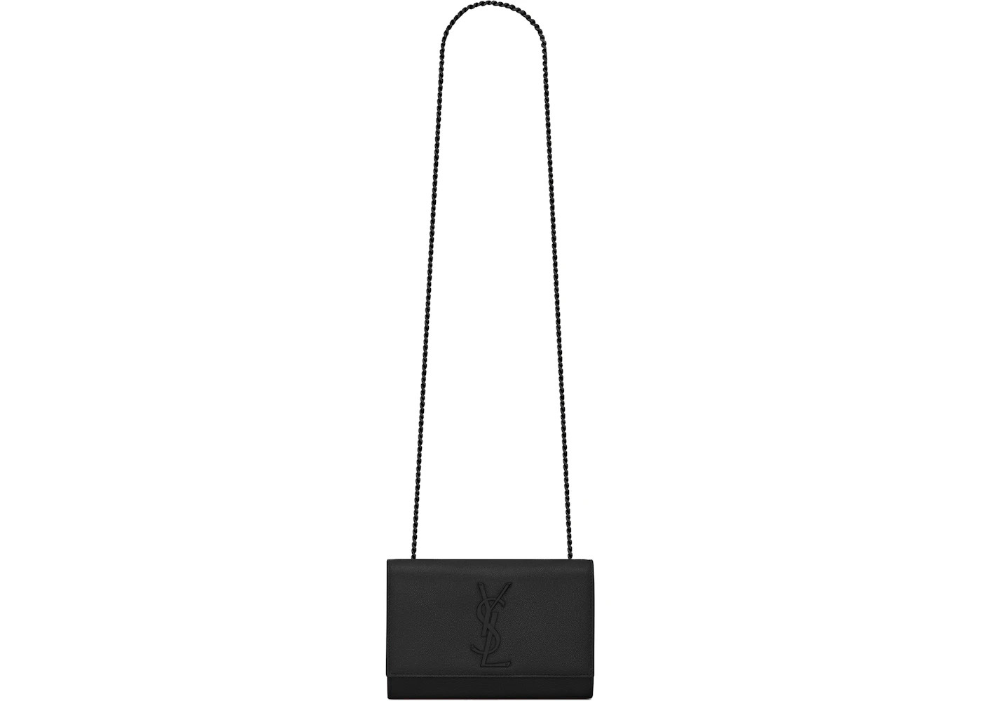 Saint Laurent KateGrain de Poudre Embossed Leather Small Black | StockX