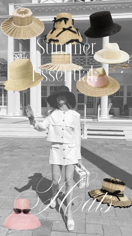 Summer Essential: Hats! The perfect summertime accessory. Linking my favorites including: Freya, Lorna Murray, and MME! 