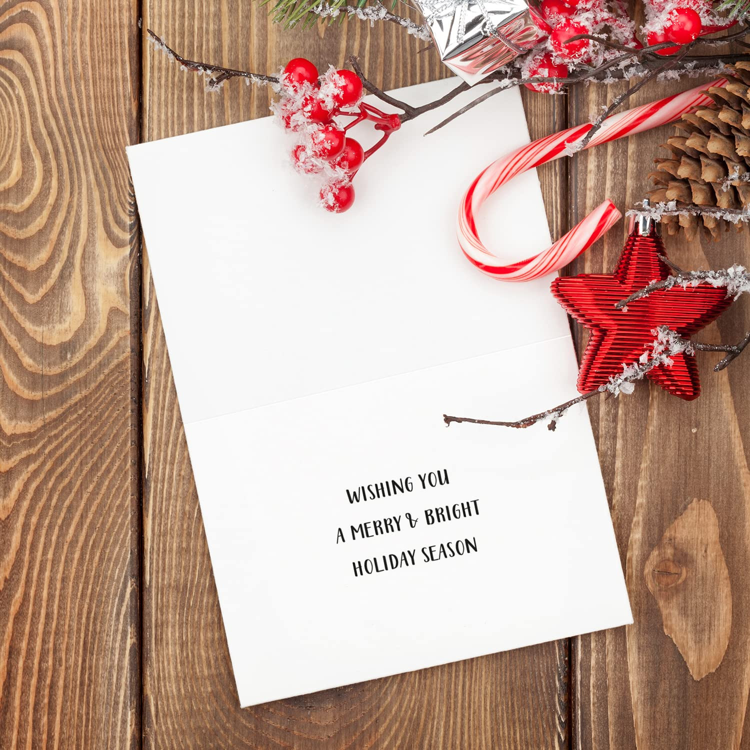 Sweetzer & Orange Christmas Cards Set - 24 Gold Foil Holiday Cards with Red Envelopes – 6 Assor... | Amazon (US)