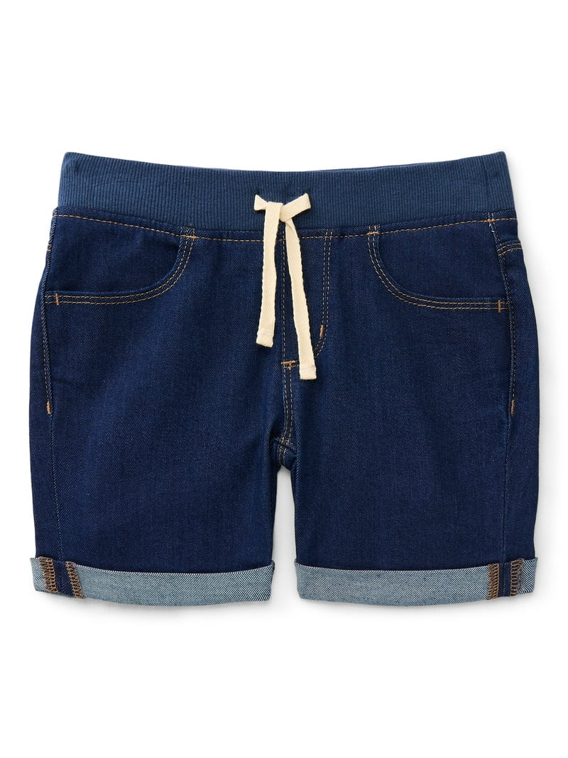 Wonder Nation Girls Denim Shorts, Sizes 4-18 & Plus | Walmart (US)
