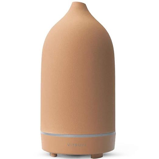 Vitruvi Stone Diffuser, Ceramic Ultrasonic Essential Oil Diffuser for Aromatherapy | Amazon (US)