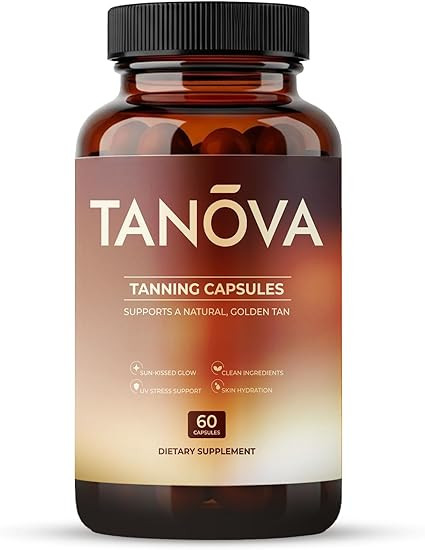 Tanova Tanning Pills – Supports a Natural Golden Glow, Skin Resilience & Anti-Aging Against Sun... | Amazon (US)