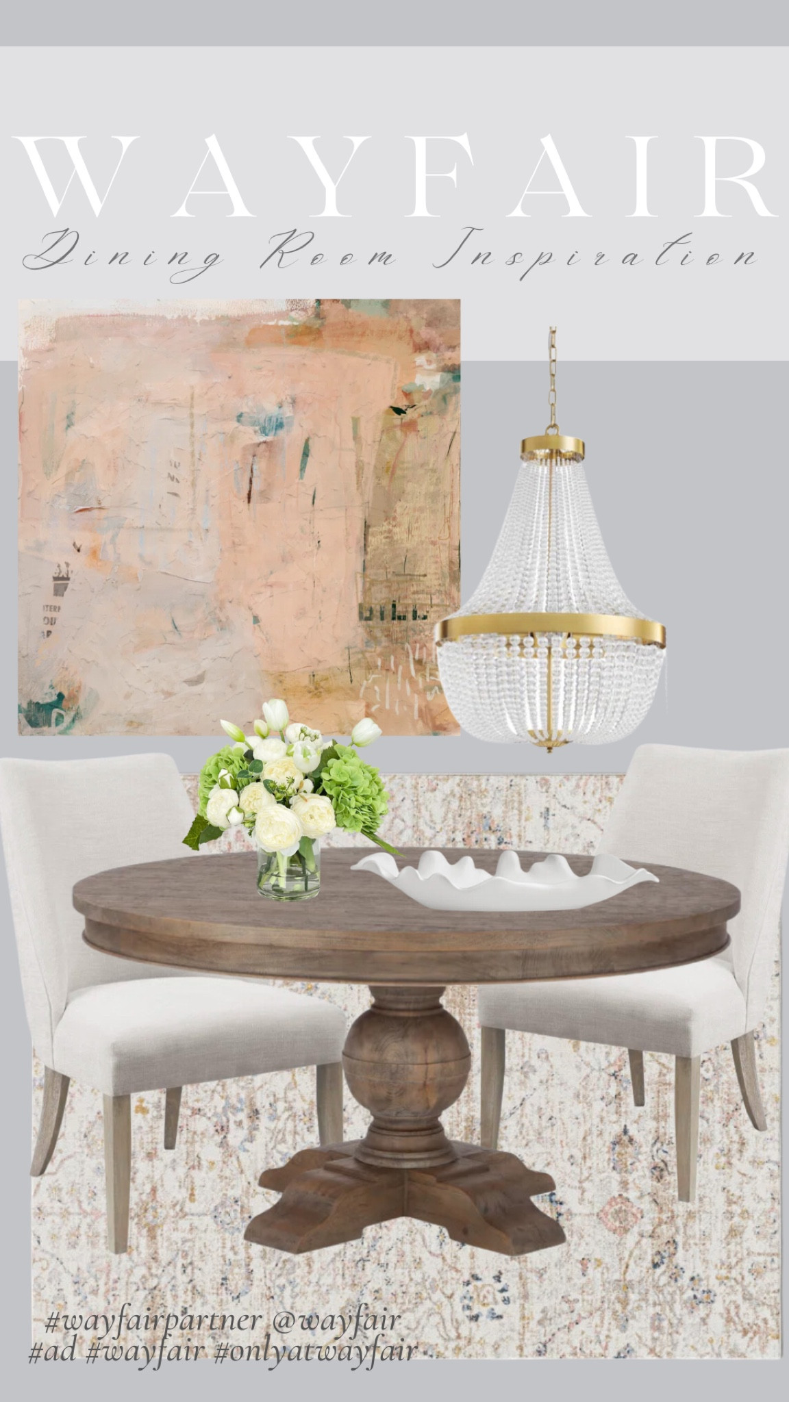 Dining room inspiration with @Wayfair! So many beautiful and affordable pieces from dining chairs, tables, art and rugs! #Wayfairpartner #wayfair #onlyatwayfair AD

#LTKFindsUnder50 #LTKFindsUnder100 #LTKHome
