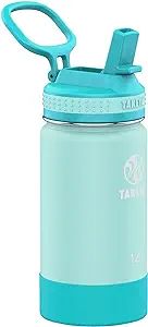 Takeya Actives Insulated Stainless Steel Bottle with Straw Lid, 14 Ounce, Mint | Amazon (US)
