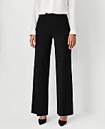 The Side Zip Wide Leg Pant in Knit | Ann Taylor (US)