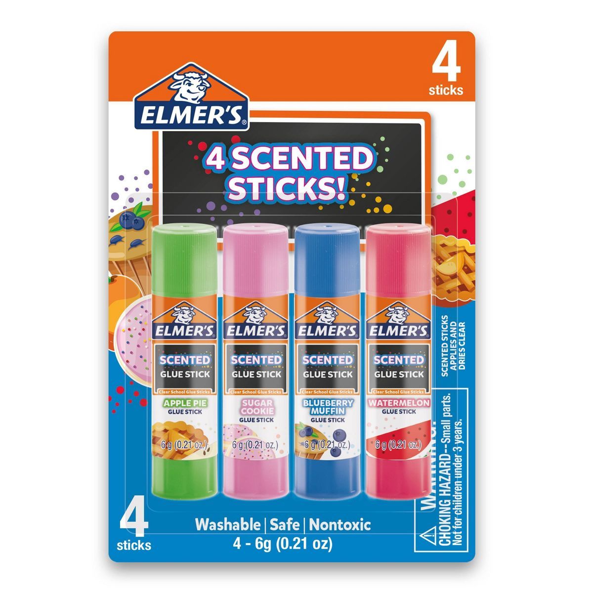 Elmer's 4pk Washable School Glue Sticks Scented | Target