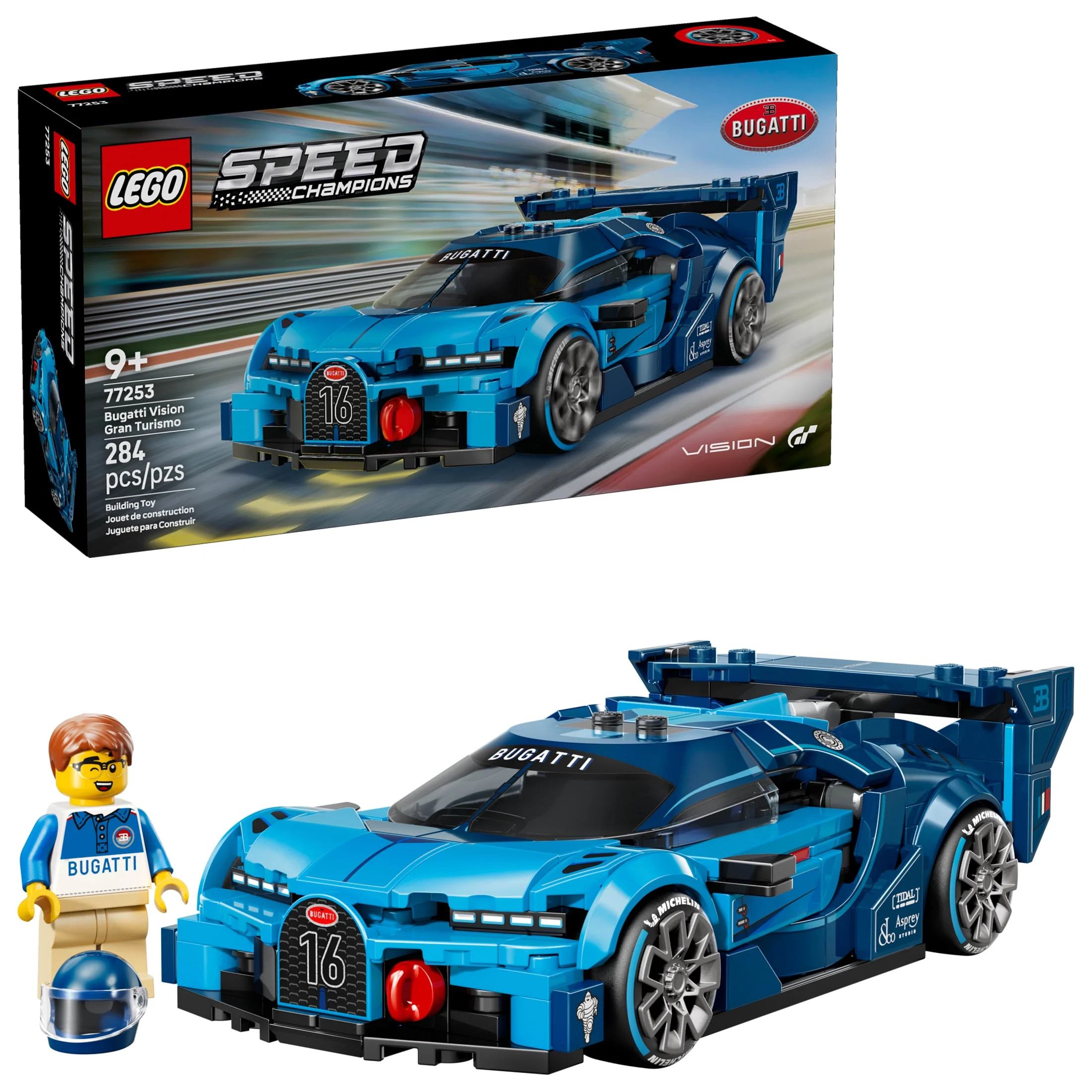 LEGO Speed Champions Bugatti Vision Gran Turismo Hyper Sports Car Building Toy for Kids & Gamers ... | Walmart (US)