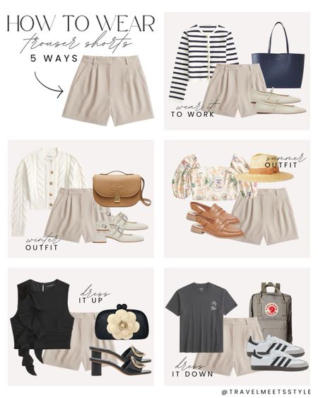 How to wear trouser shorts five different ways! 



Summer outfits, winter outfits, vacation outfits, weekend outfits, casual outfits, date night outfits, tailored shorts, Abercrombie shorts, work outfits, dressy outfits, graphic tee, cardigan, striped jacket, vacation tops, straw hat, Fjallraven kanken backpack, dolce vita shoes, Mary Jane shoes, loafers, adidas sneakers 

#LTKfindsunder100 #LTKtravel #LTKstyletip