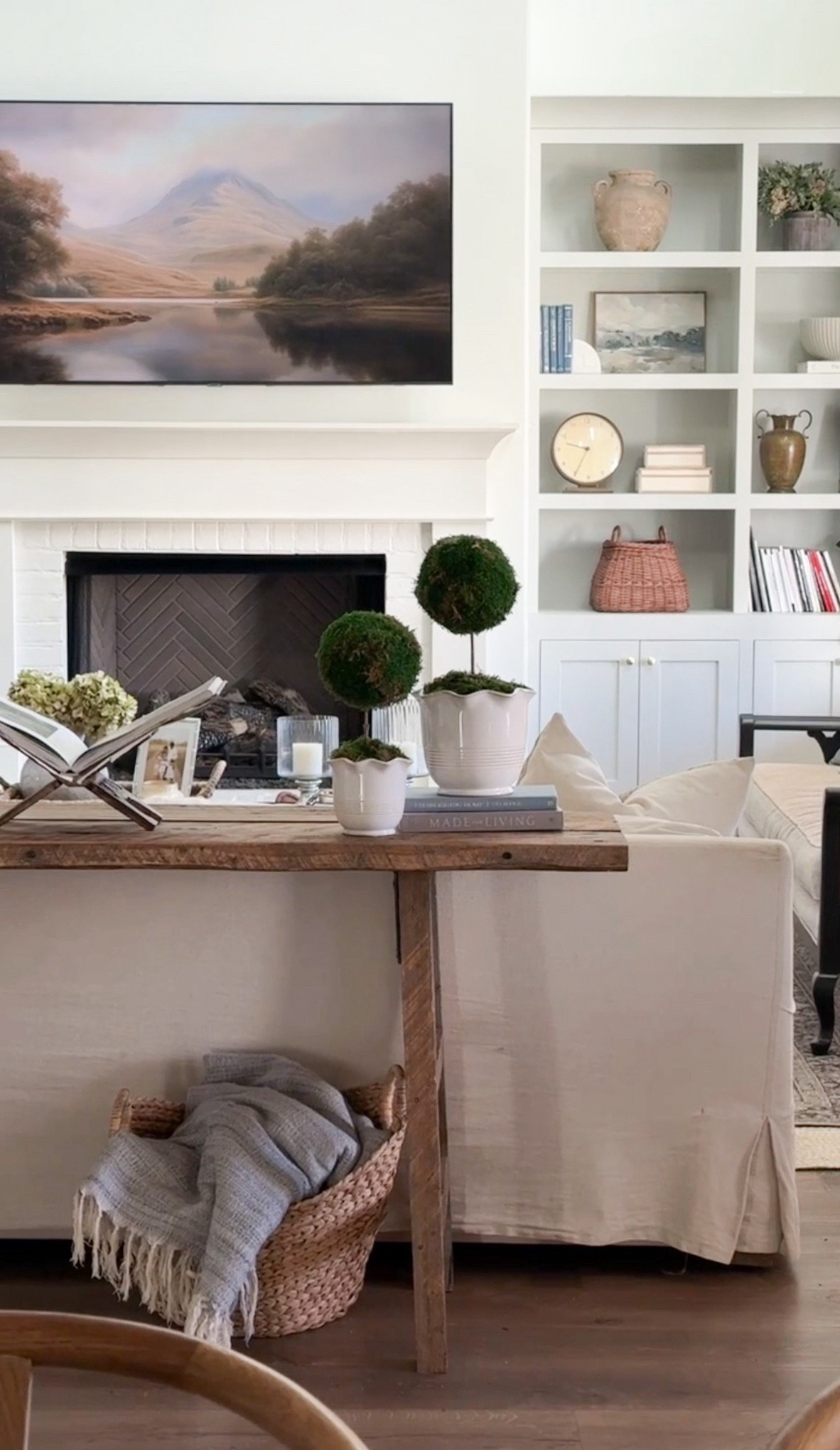 Early spring living room views 🤍
I shared the moss topiaries I made the other day and they were such an easy DIY.

I’ve linked everything I could below .

#LTKHome #LTKSeasonal