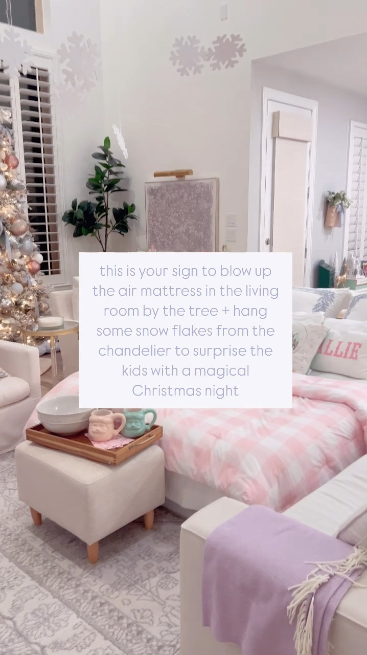 This self inflating air mattress gave us the opportunity to surprise the kids in the most magical way + gave us the best family night we have ever had. Made a great memory and now a new tradition!  

#LTKHome #LTKFamily #LTKHoliday