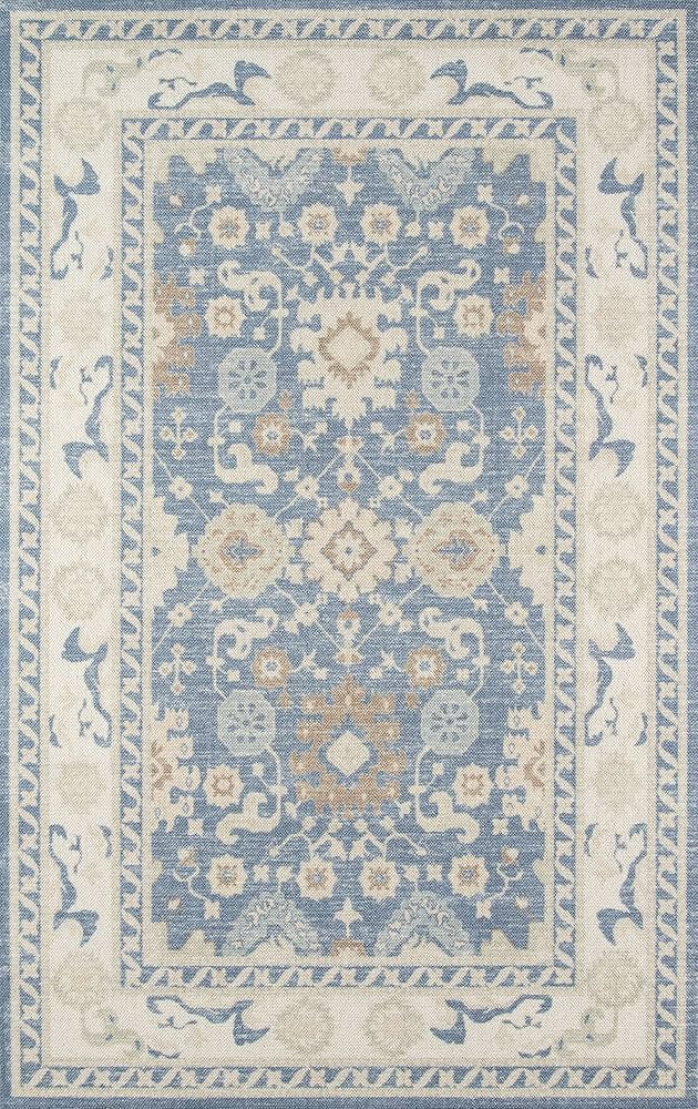 Momeni Anatolia Wool and Nylon Area Rug 3'3" X 5' Light Blue | Amazon (US)