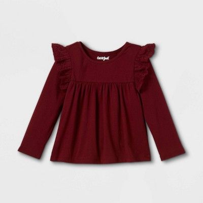 Toddler Girls' Eyelet Long Sleeve Blouse - Cat & Jack™ | Target