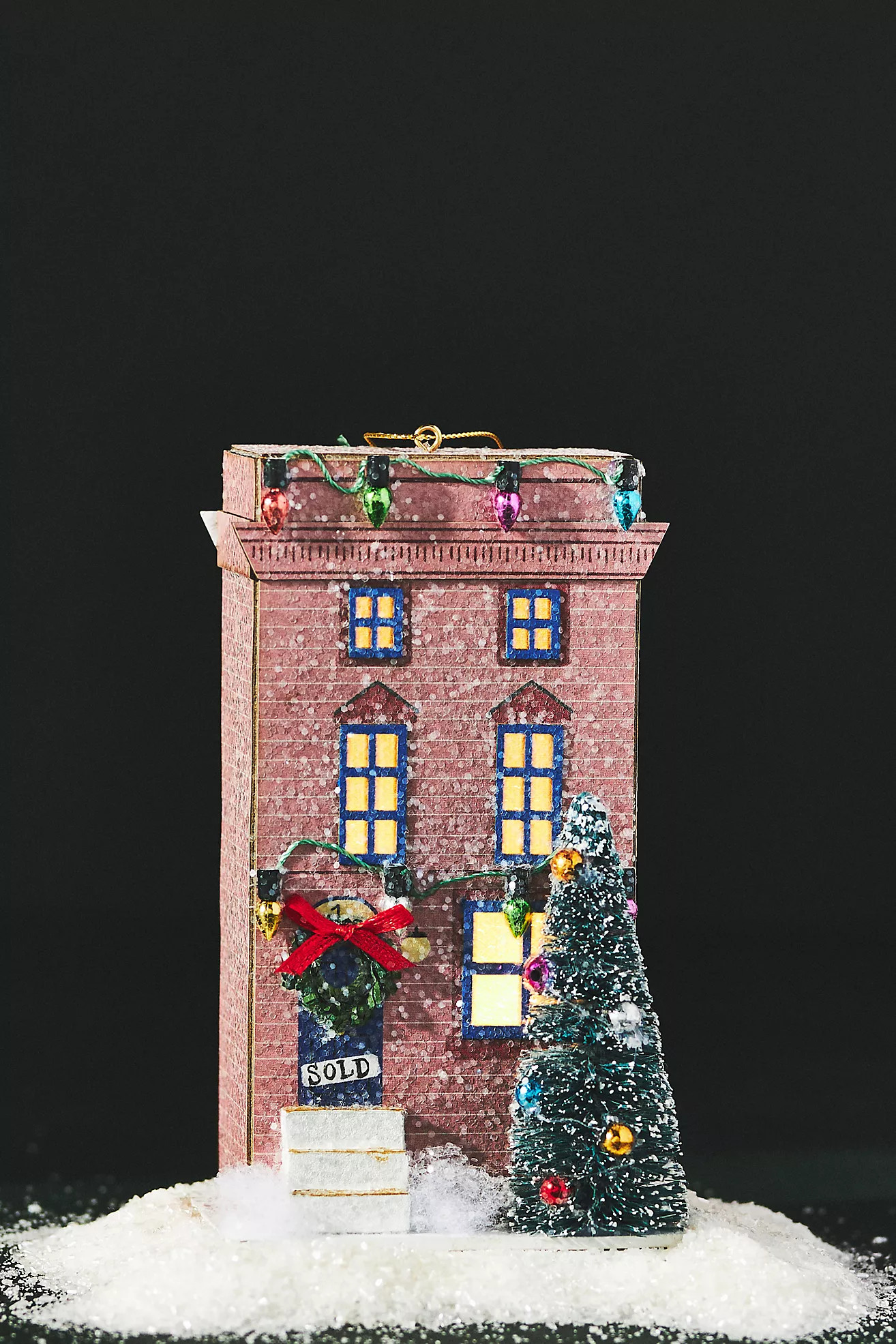 Tudor Townhouse Paper Ornament | Anthropologie (US)