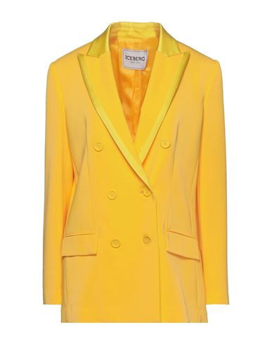 Iceberg Woman Blazer Yellow Size 6 Viscose, Elastane, Acetate | YOOX (US)