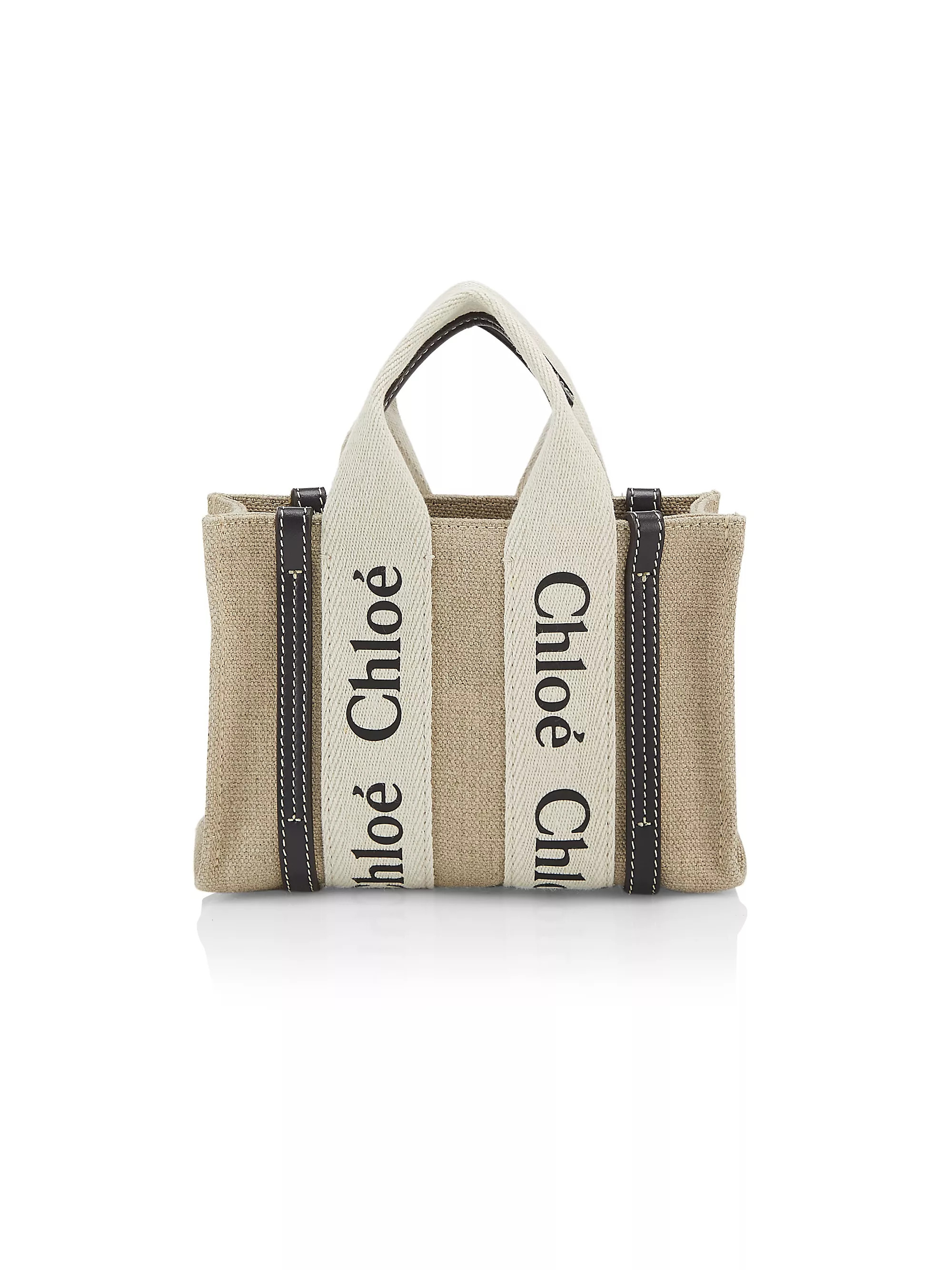 Mini Woody Linen Tote | Saks Fifth Avenue