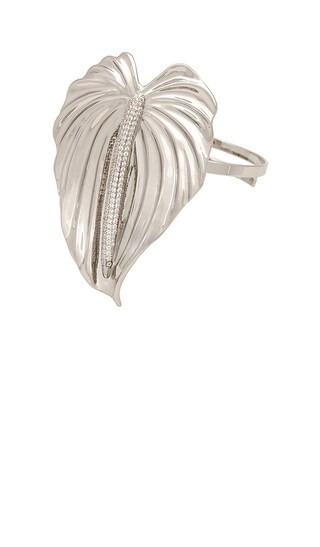 Anthurium Crystal Arm Band in Silver | Revolve Clothing (Global)