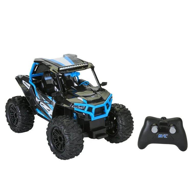 Polaris Vehículo Todoterreno con Control por Radio a Escala 1:14, Azul, Batería USB Recargable | Walmart (US)