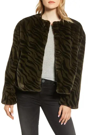 Safari Faux Fur Jacket | Nordstrom Rack