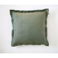 Sage Green Linen Pillow Cover 16x16 Decorative Throw | Etsy (US)