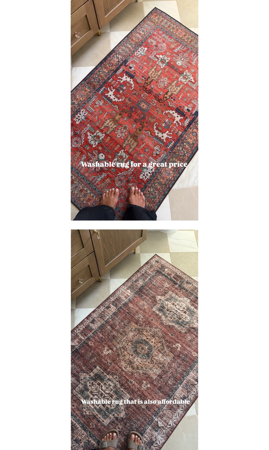 Both rugs are washable and on sale! Available in a ton of size options!

#LTKSaleAlert #LTKHome