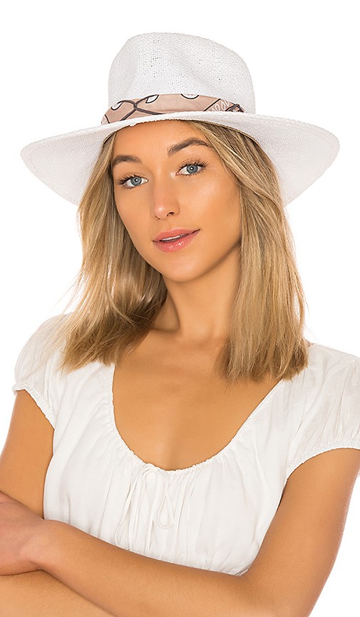 Bailey Hat in White & Tan | Revolve Clothing (Global)