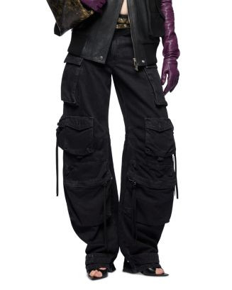 "Fern" Cargo Jeans in Black | Bloomingdale's (US)