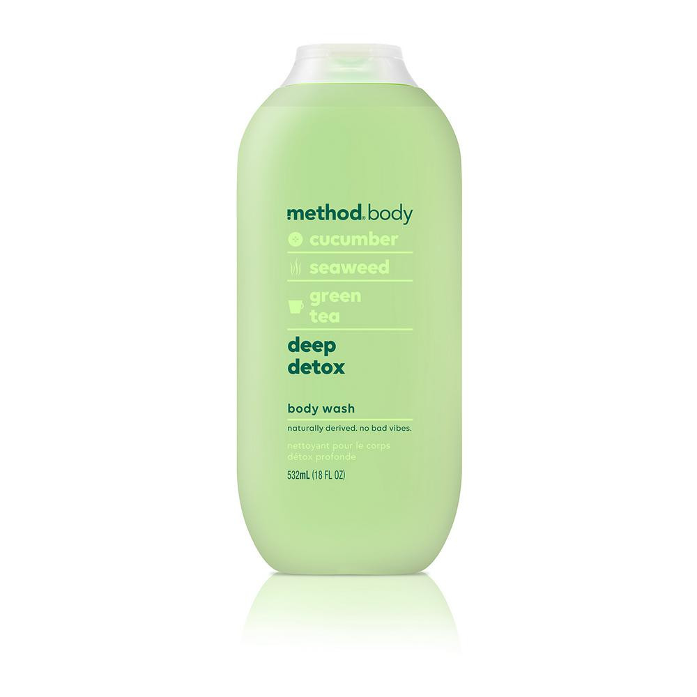 method 18 oz. Deep Detox Body Wash, Green | The Home Depot