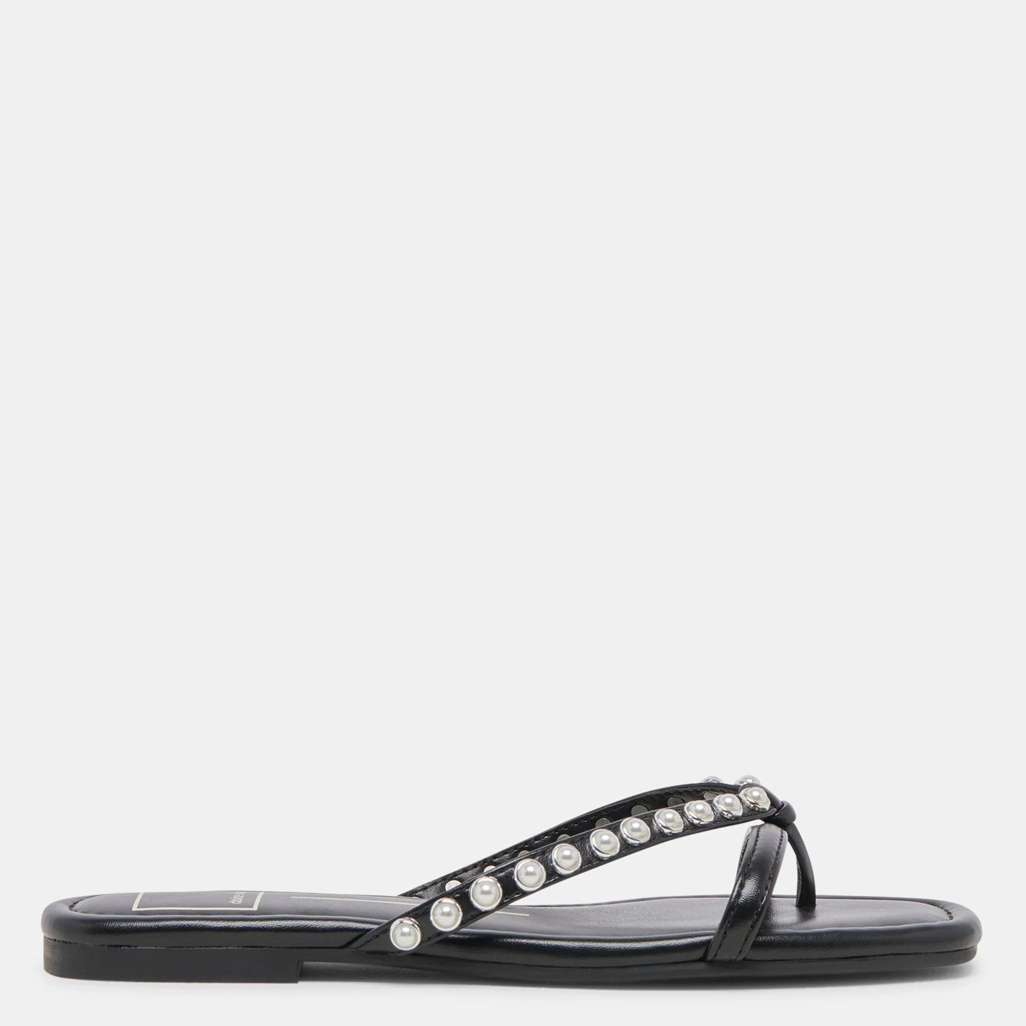 Lucca Pearl Sandals Black Pearls | Shop Simon