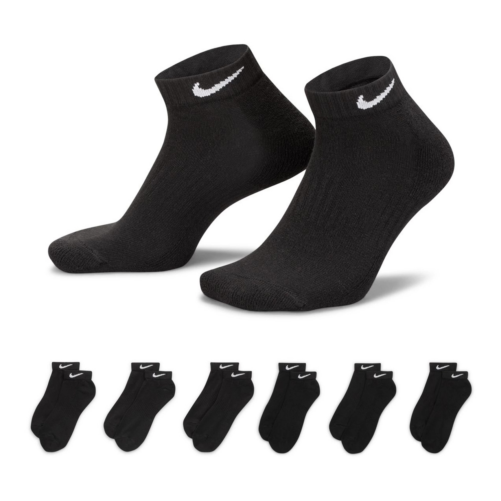 Men's Nike 6-pack Everyday Cushion Low-Cut Training Socks, Size: 8-12, White | Kohl's