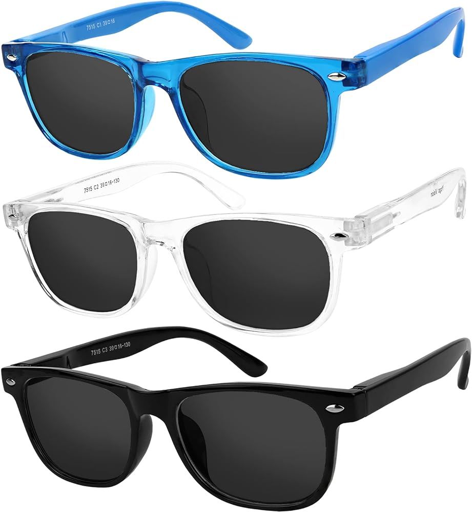 Yogo Vision Kids Sunglasses Polarized Frame Sunglasses for Kids Boys Girls (3 Pack Age 3-10) | Amazon (US)