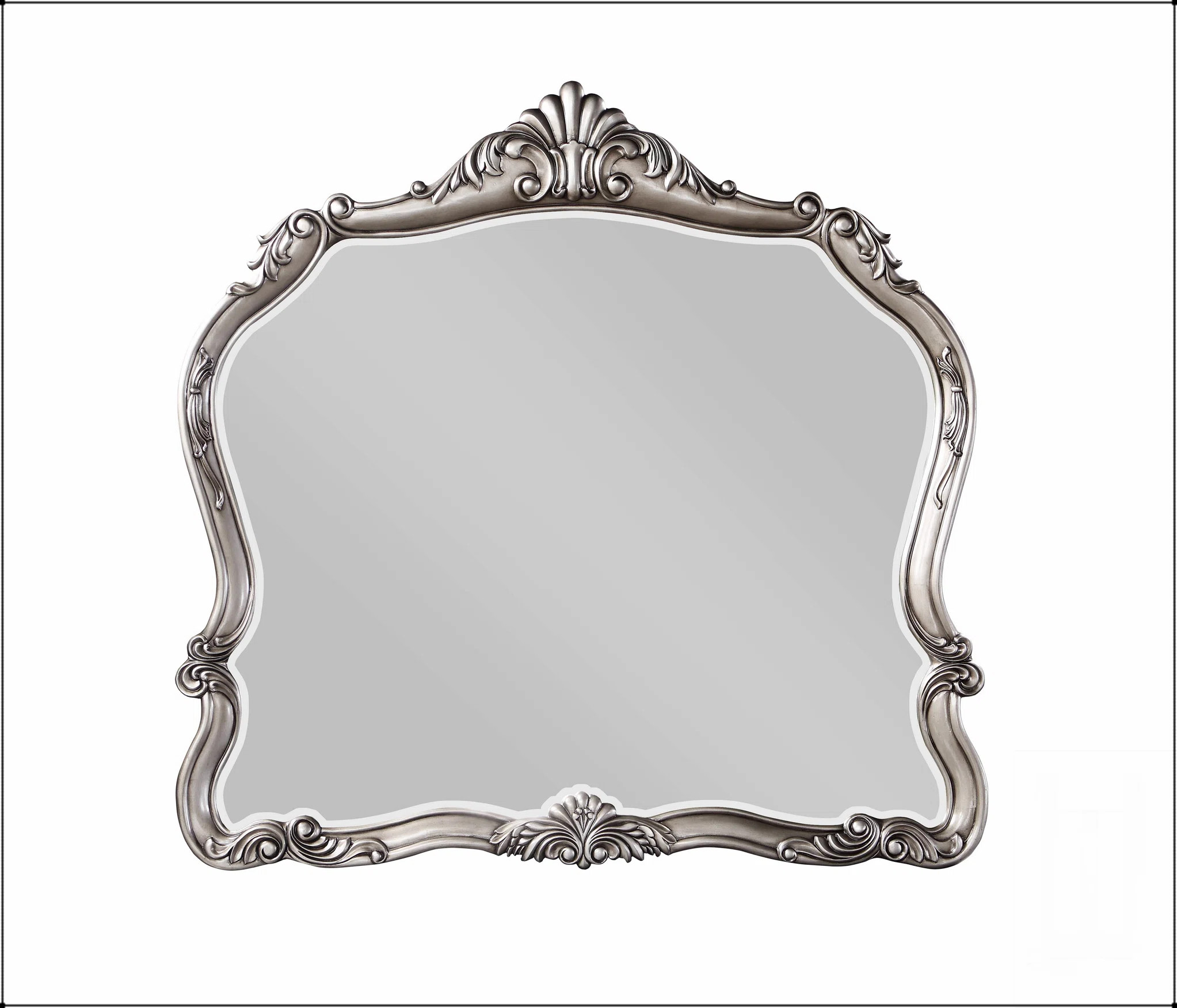 Ariadne Antique Platinum Finished Wall Mirror With Refined Detailing And Generous Reflective Surf... | Wayfair North America