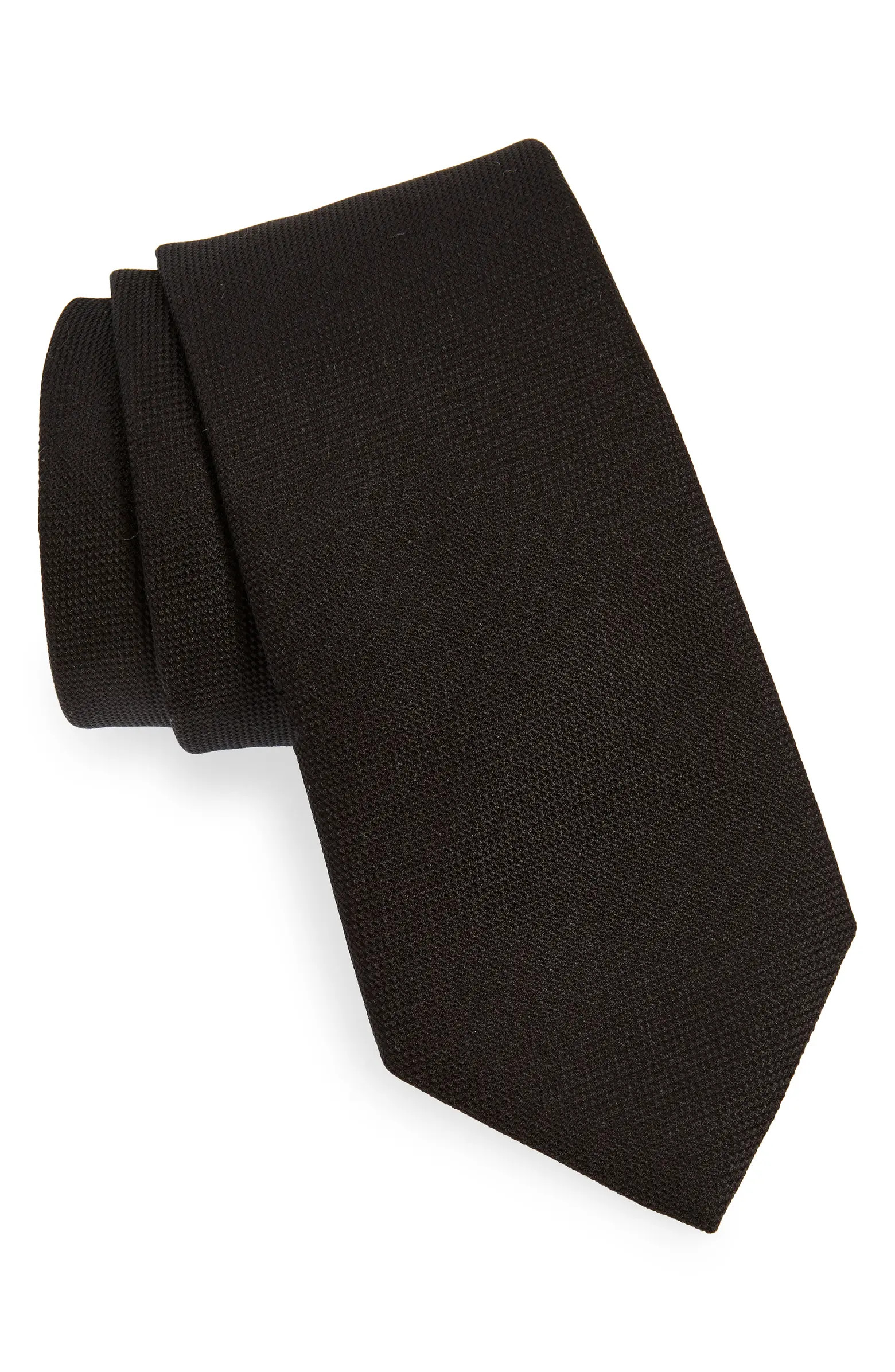 Solid Black Silk Tie | Nordstrom