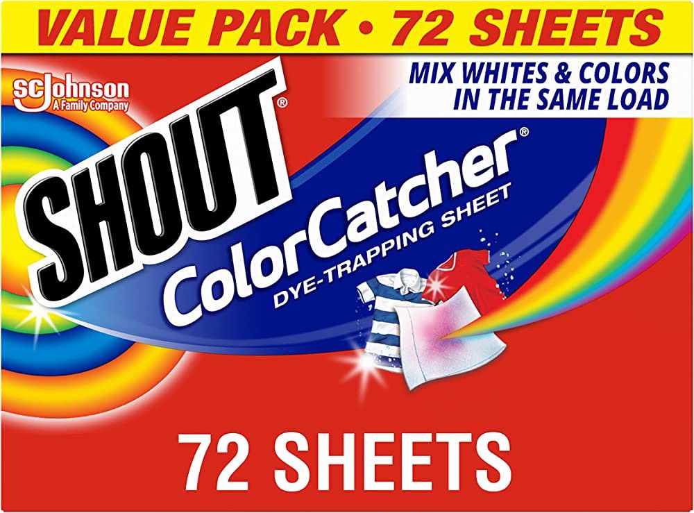 Shout Color Catcher Sheets for Laundry, Maintains Clothes Original Colors, 72 Count | Amazon (US)