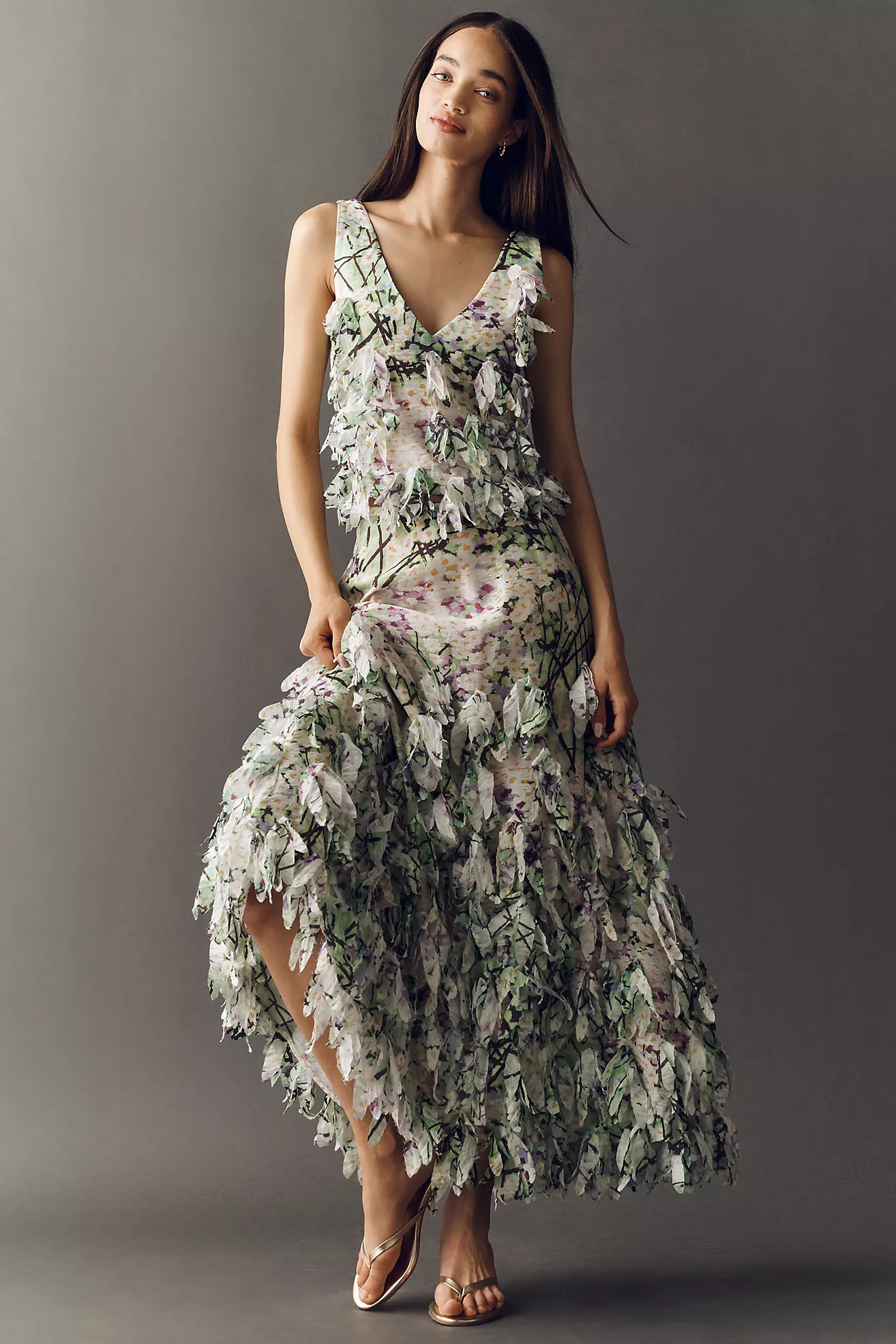 Hope for Flowers by Tracy Reese Textured Midi Skirt | Anthropologie (US)