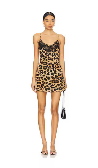 superdown Jennie Mini Dress in Brown. - size M | Revolve Clothing (Global)