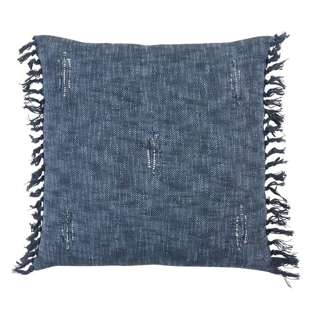 Saro Lifestyle 500.NB20SP 20 in. Stitched Line Throw Pillow with Poly Filling, Navy Blue - Wa... | Walmart (US)