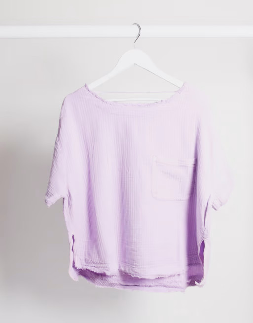 Free People Palo Alto top in lavender | ASOS (Global)