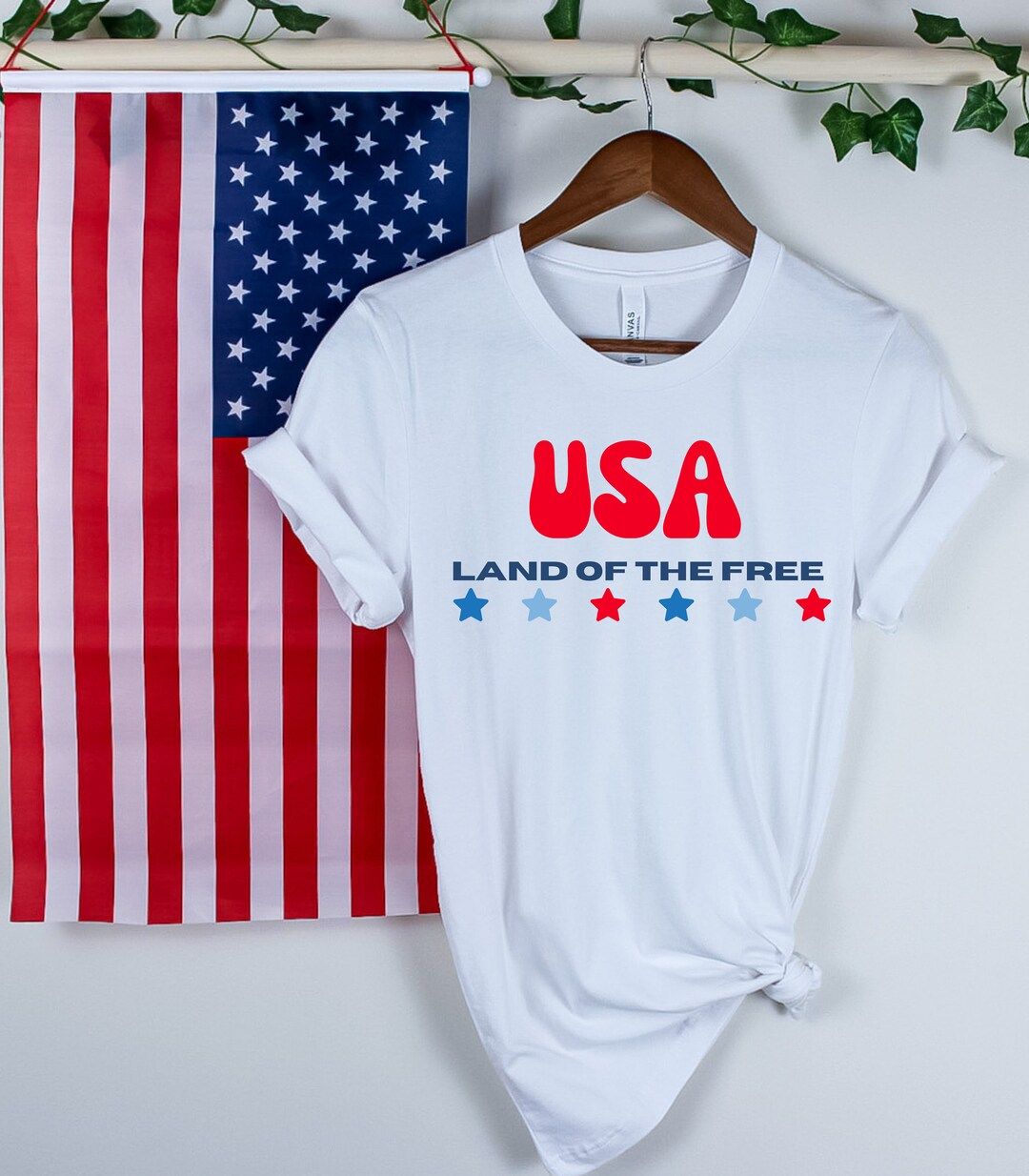 USA Shirt, USA T-shirt, Land Of The Free Shirt, 4th of July Shirt, 4th of July Tshirt, Retro Usa ... | Etsy (US)