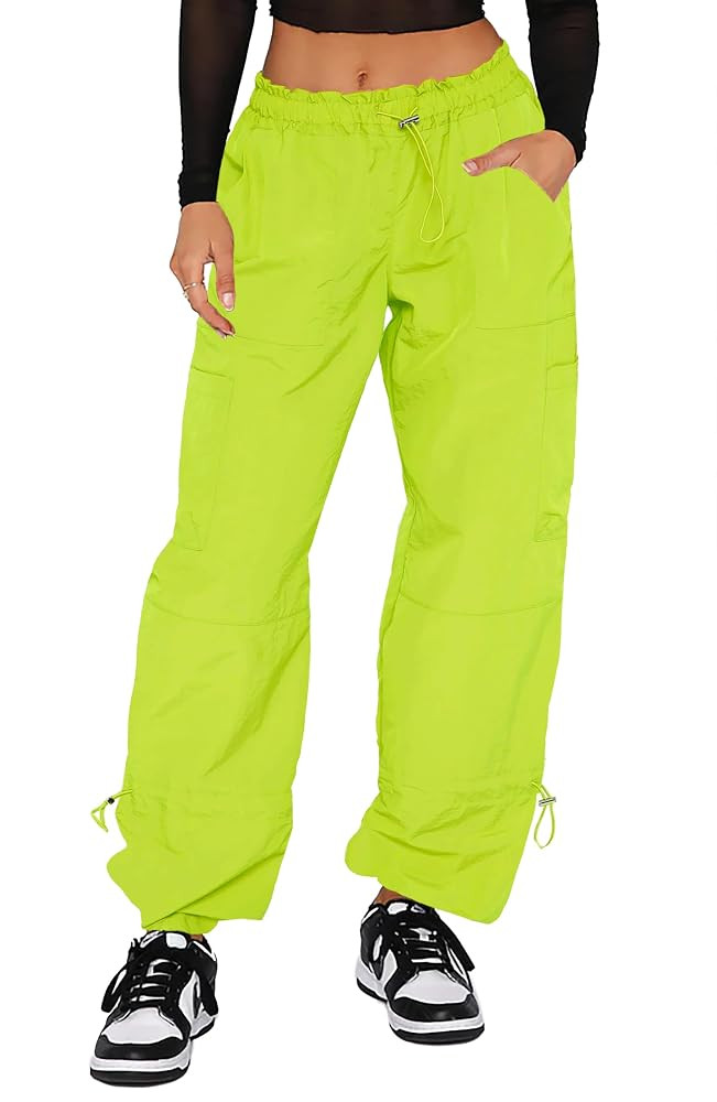 Cargo Pants Women Baggy - Parachute Pants for Women, Rave Pants Y2K Pants, Festival Outfits for W... | Amazon (US)