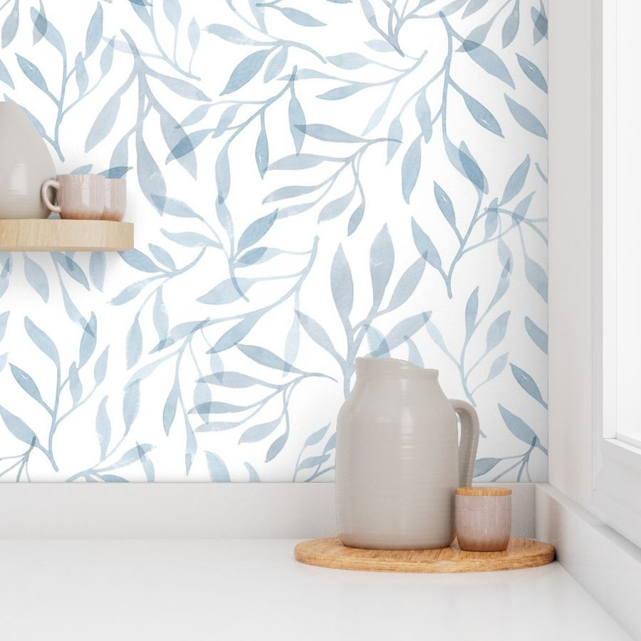 Blue Dainty Floral | Spoonflower