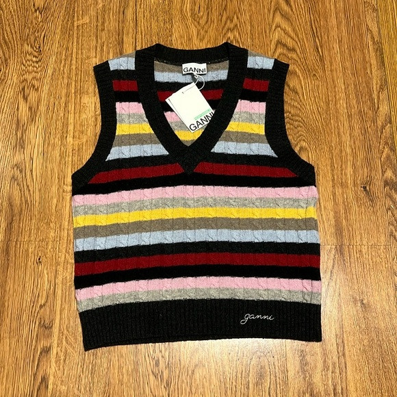Ganni Women Wool V-Necked Vest | Poshmark
