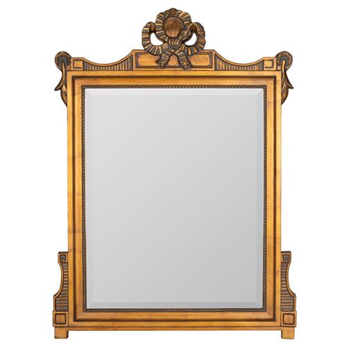 Jeremiah French Country Antique Gold Beveled Frame Rectangular Wall Mirror | Kathy Kuo Home