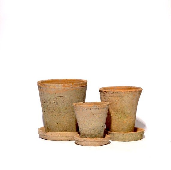 Handmade Aged Terracotta Plant Pot / Planters and Trays  | Etsy | Etsy (US)