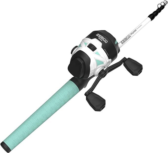 Zebco Roam Telescopic Fishing Rod and Spinning or Spincast Fishing Reel Combo, Durable 6-Foot Fib... | Amazon (US)