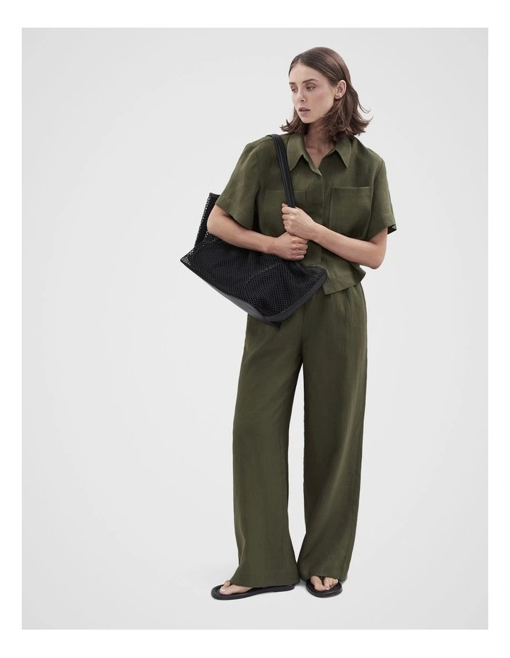 Essential Linen Wide Leg Pant | Myer