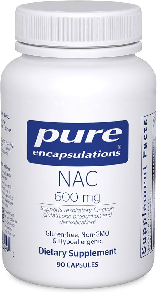 Pure Encapsulations NAC 600 mg - NAC Supplement for Lung Health & Immune Support, Liver Support &... | Amazon (US)